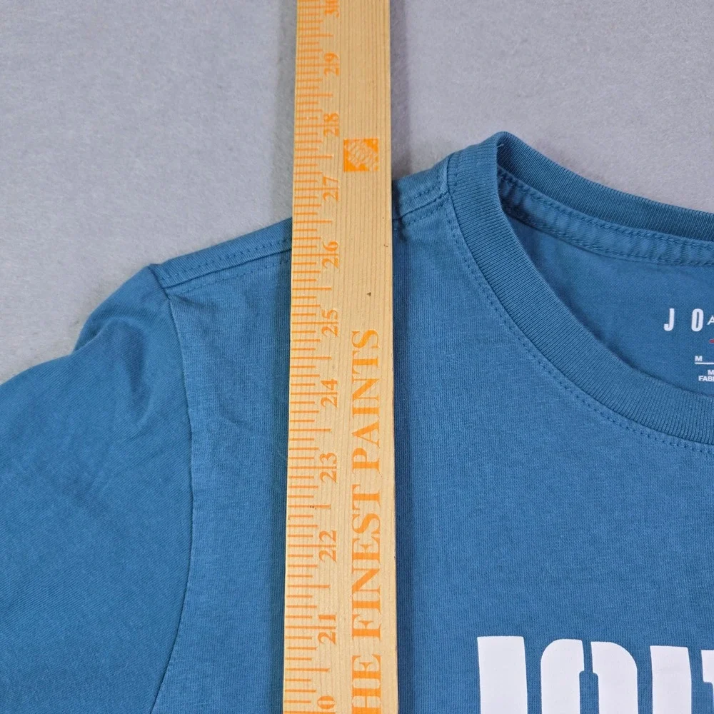 Jordan DNA Long Sleeve T-Shirt Mens Medium Blue Graphic Jumpman Basketball‎ Tee